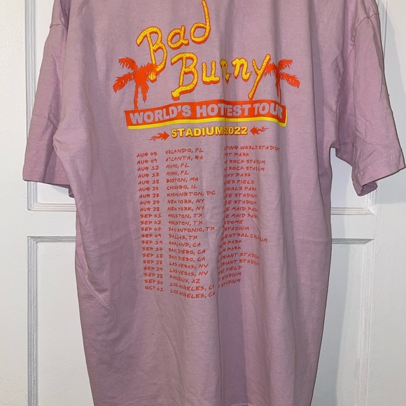 Pink Bad Bunny Tshirt - Picture 6 of 6